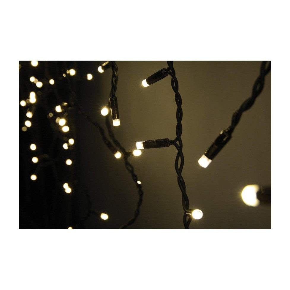 100 LED Connectable Icicle String Light WW