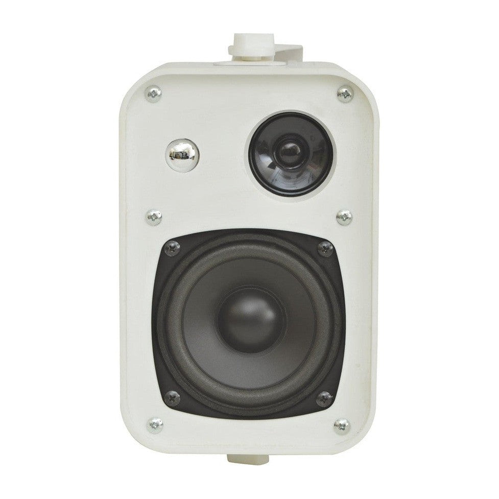 100V Line Speakers 4" 30W White Pair