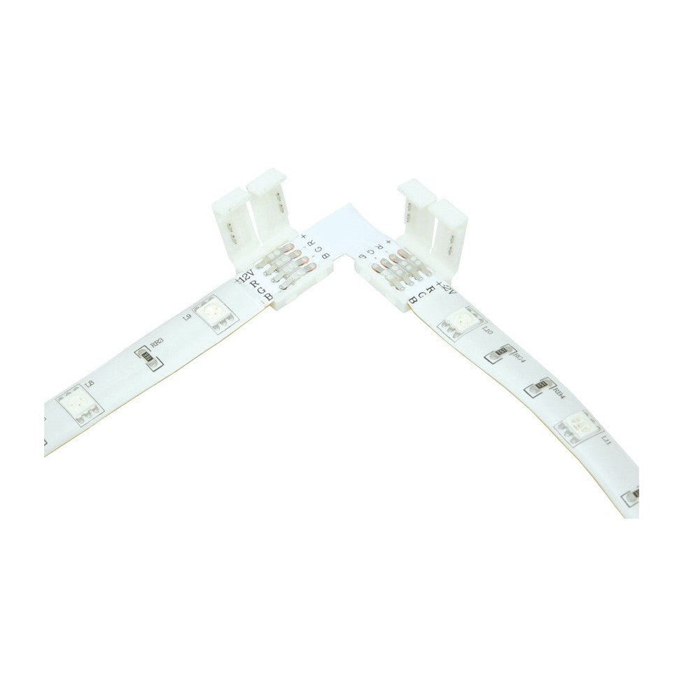 10mm RGB LED tape L connector - pack of 5