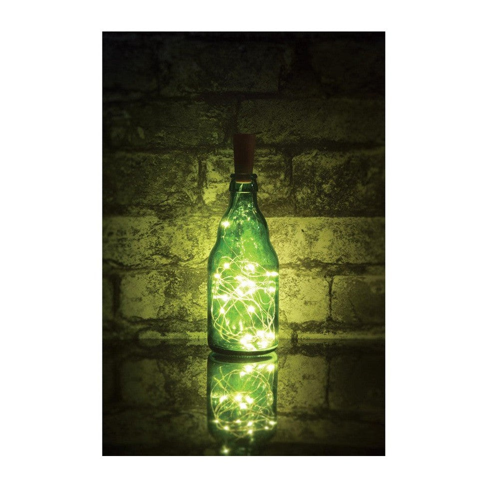 20 LED Bottle Cork Light WW