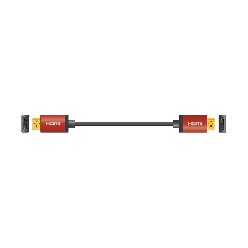 4K Colour Shell HDMI Lead 10.0m Red