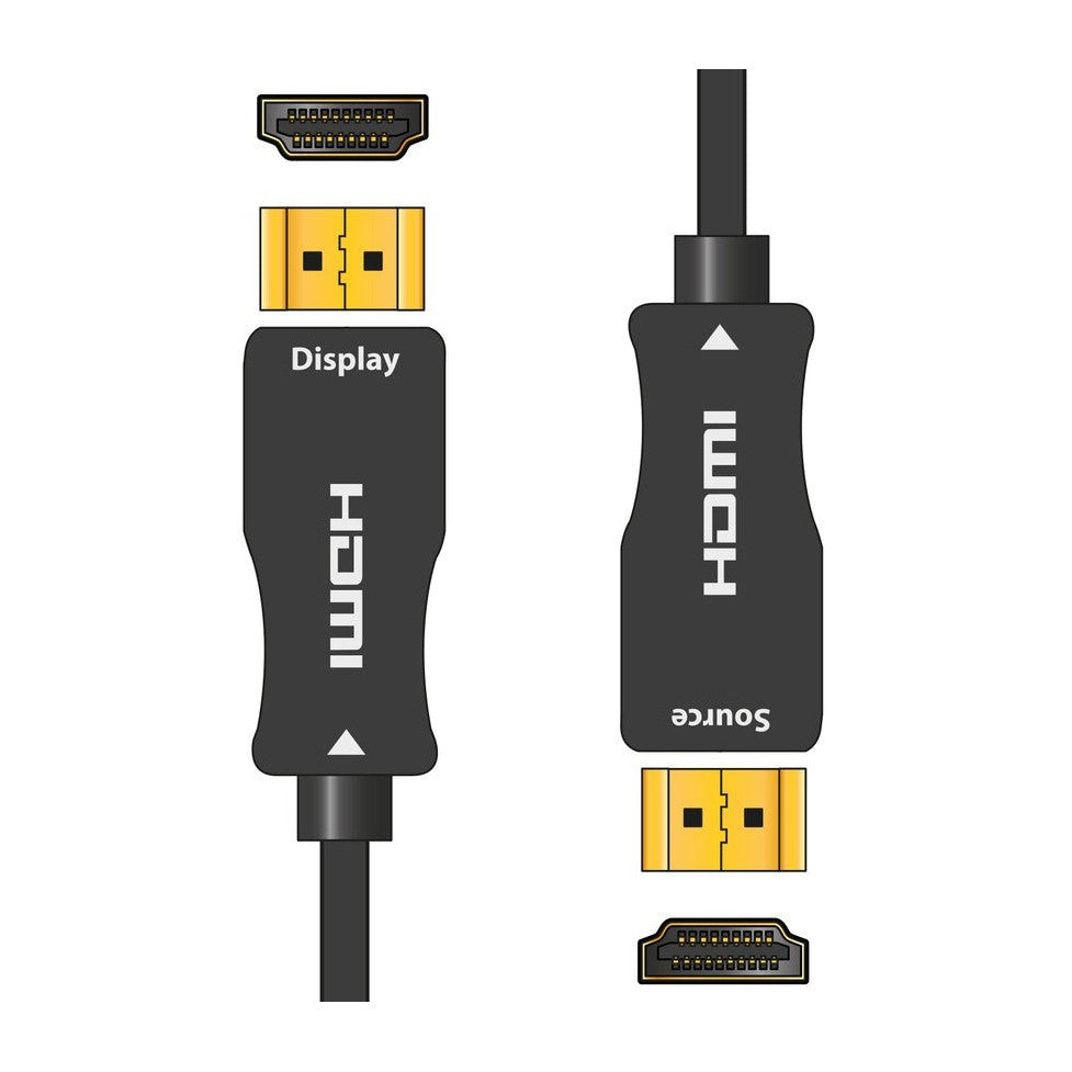4K UHD Active Fibre Optic HDMI 2.0 Lead 10m