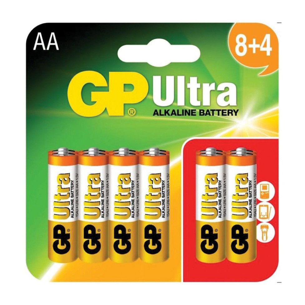 AA GP Ultra Alkaline (12 pack)