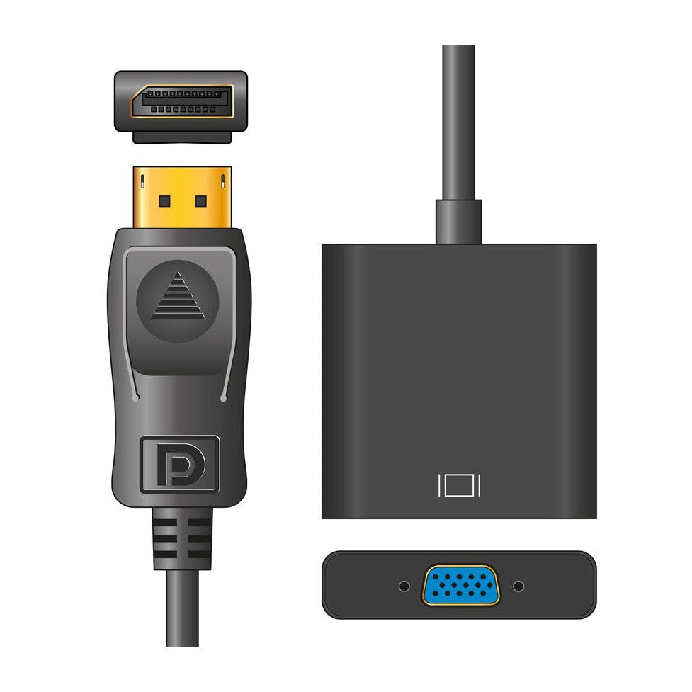 Adaptor Lead Display Port Plug – VGA Socket