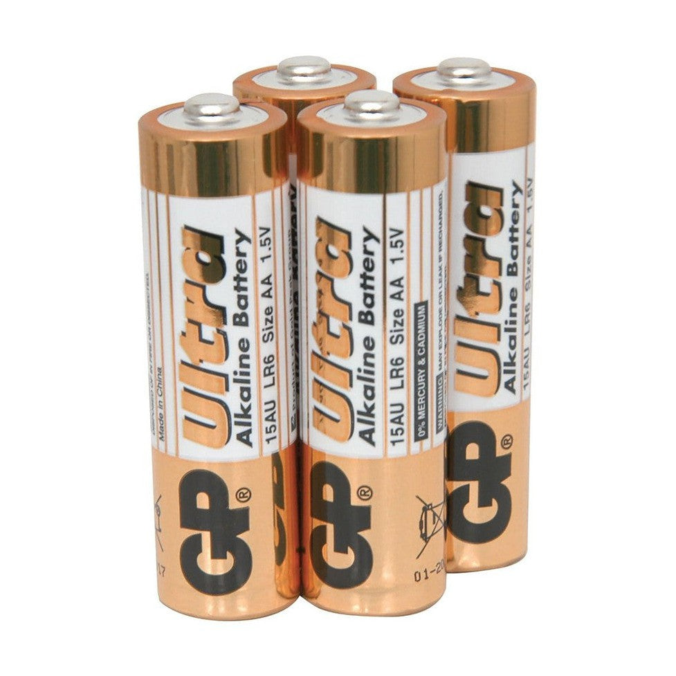 Alkaline batteries, AA, 1.5V, 4pk