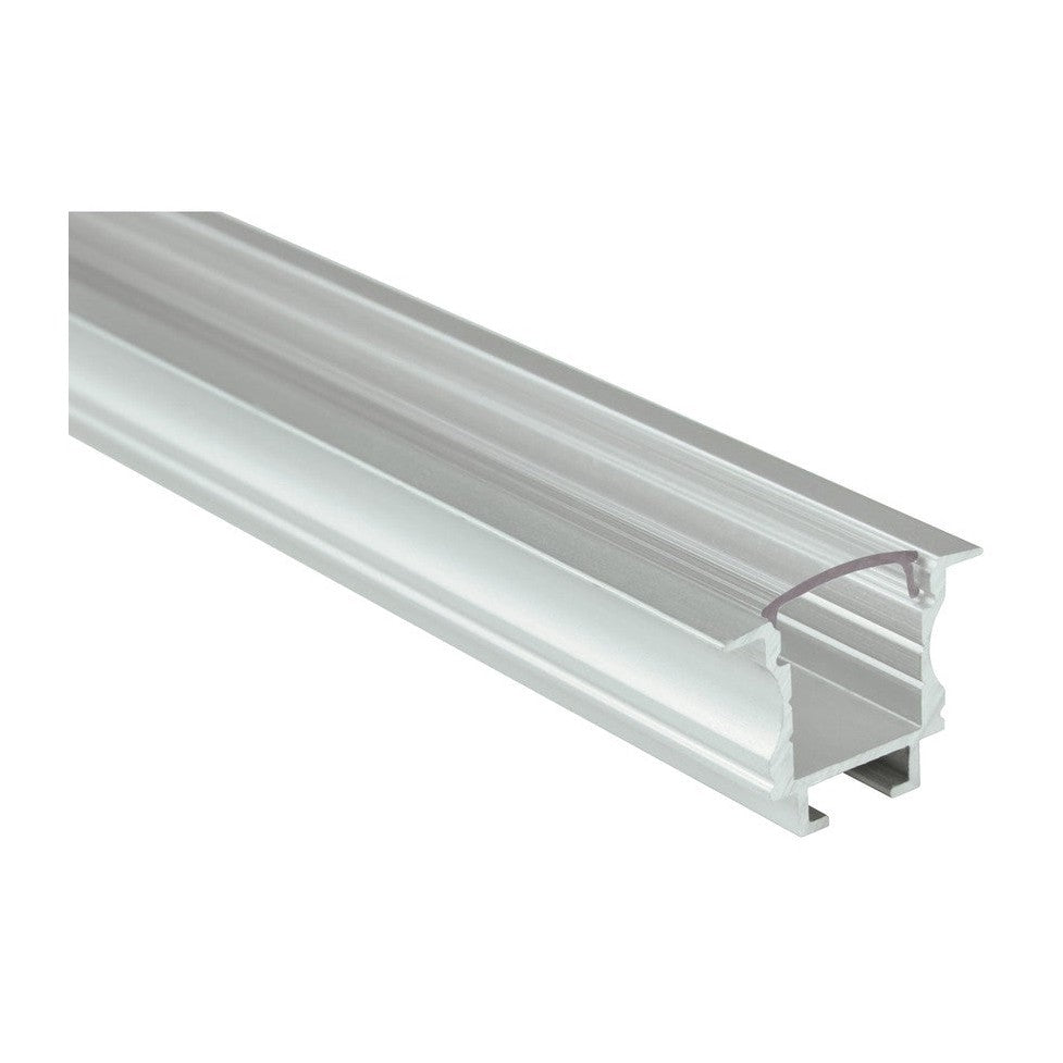 Aluminium LED Profile T Insert 2m - Clear Cover
