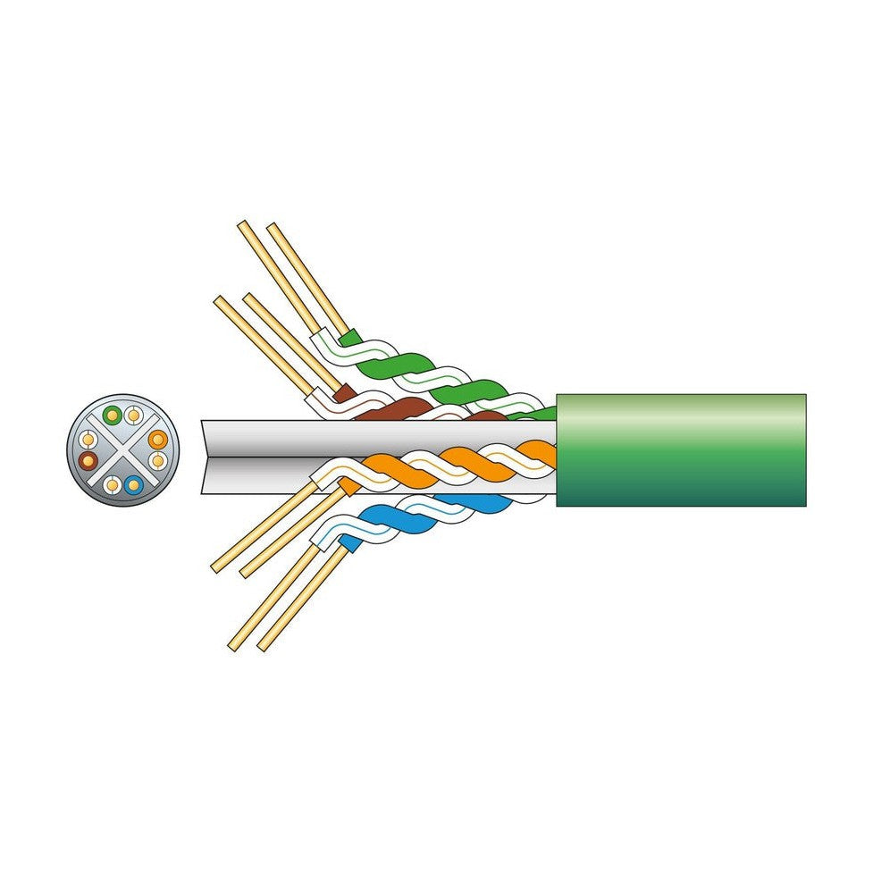 Cat6 U/UTP Network Cable 305m Green