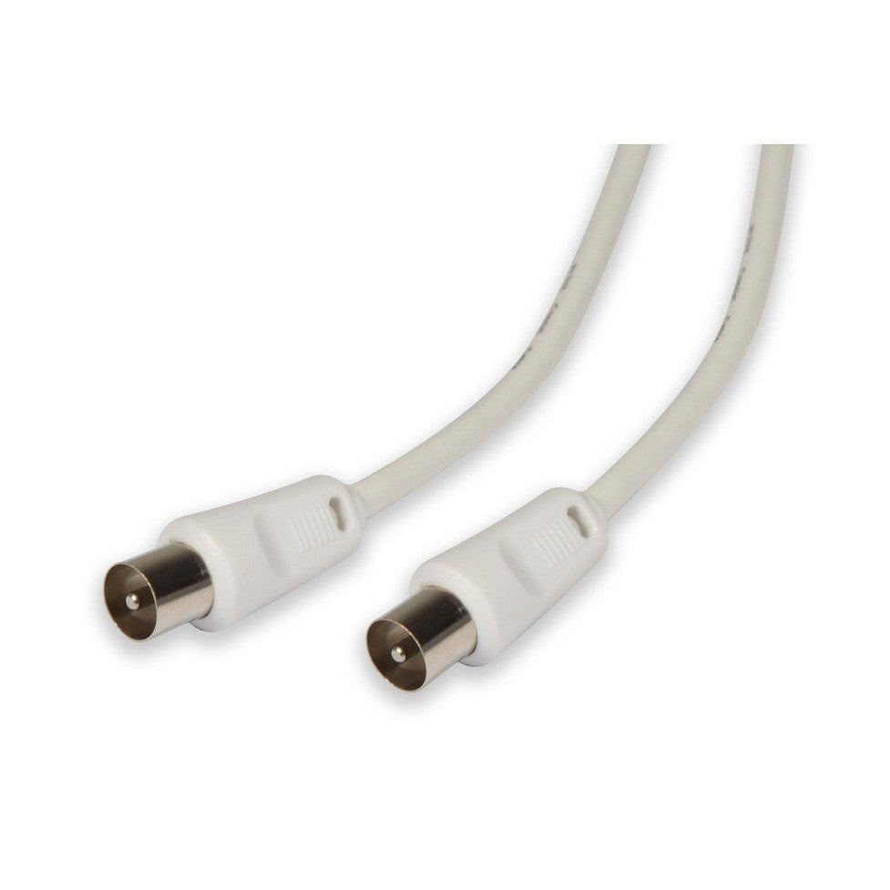 Coaxial plug to plug lead 1.0m
