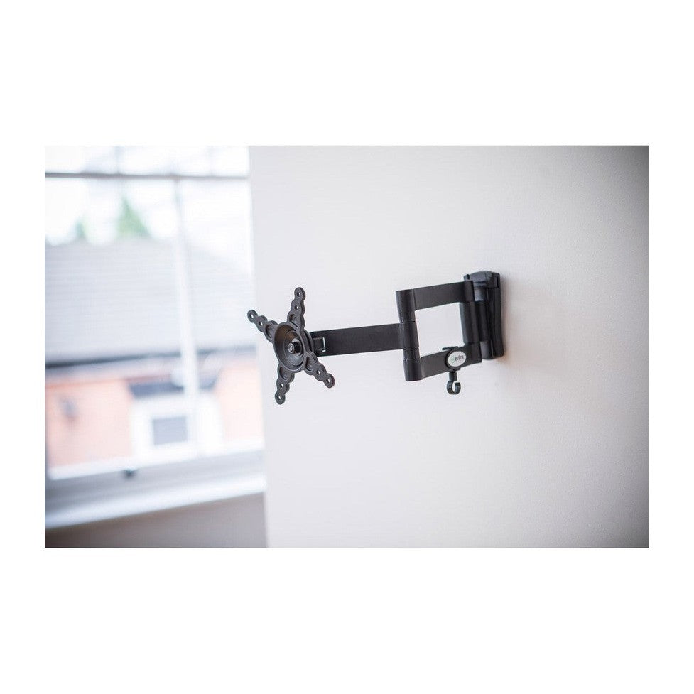 Compact Full Motion Double Arm TV/Monitor Wall Bracket 13" to 40"