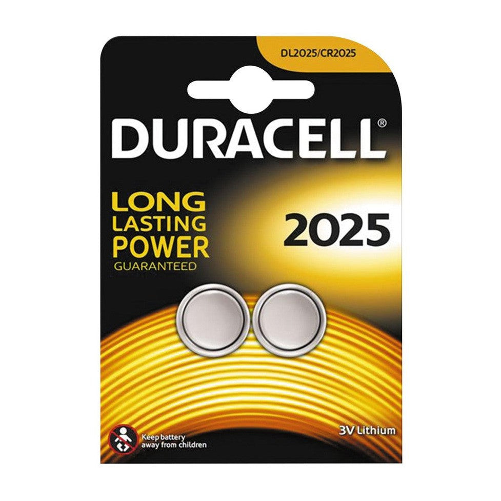 Duracell CR2025 Lithium Coin Cell Battery Card of 2