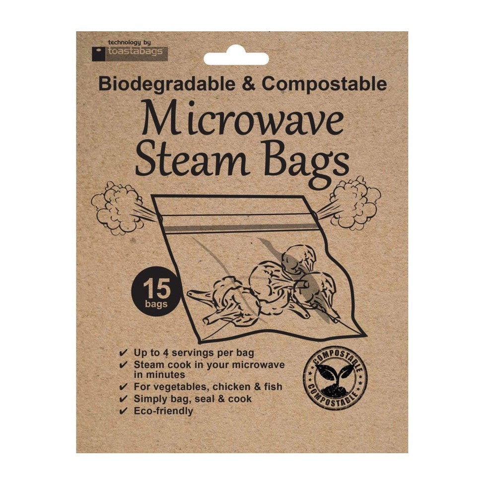Eco Microwave Steam Bags - 15 Pack