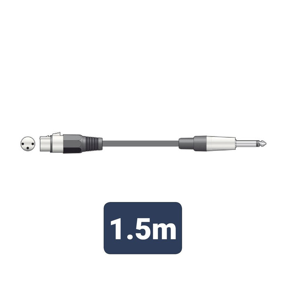 Essential Microphone Lead XLR - Jack 1.5m