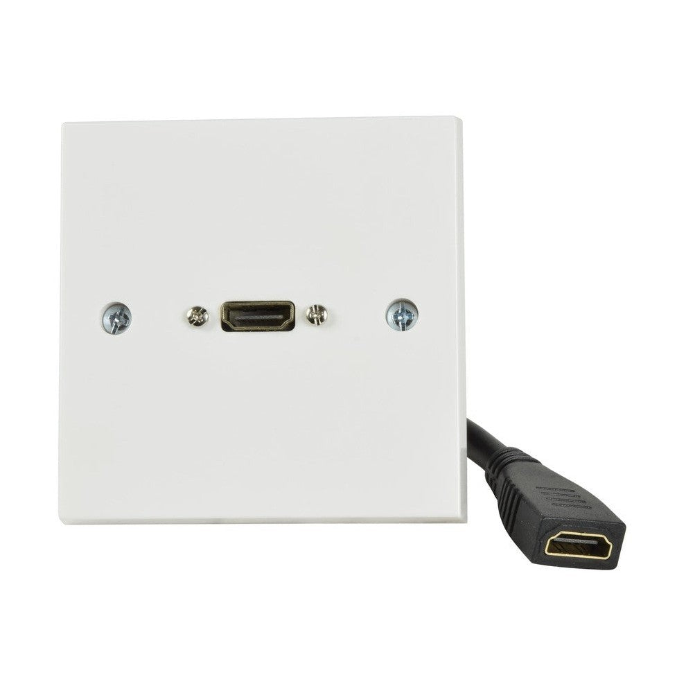 HDMI Wallplate with Female Tail