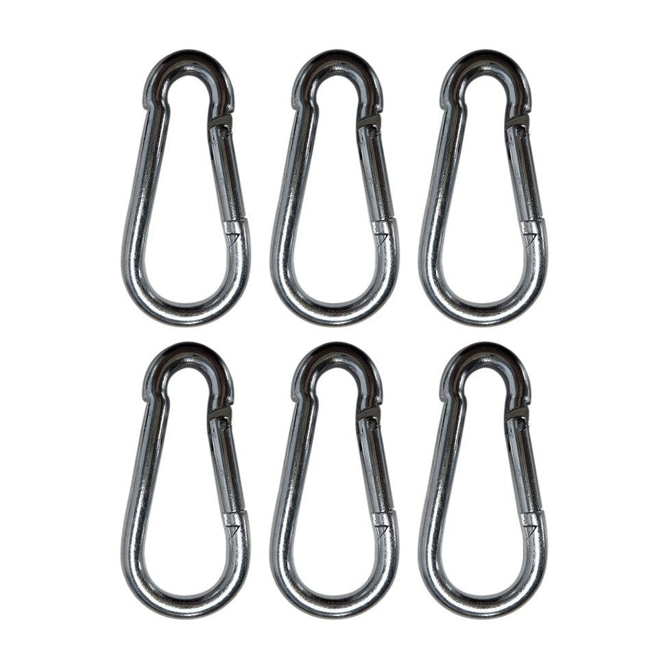 Pack of 6 x Spring Carabiners