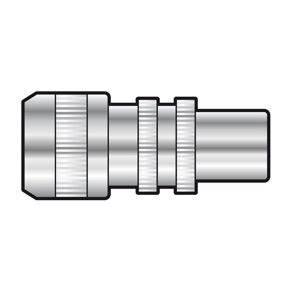 Precision Aluminium Coaxial Plug - Bulk Packed