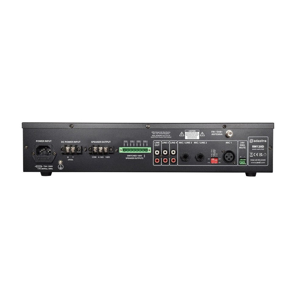 RM120D Mixer-amp 100V BT/DAB+