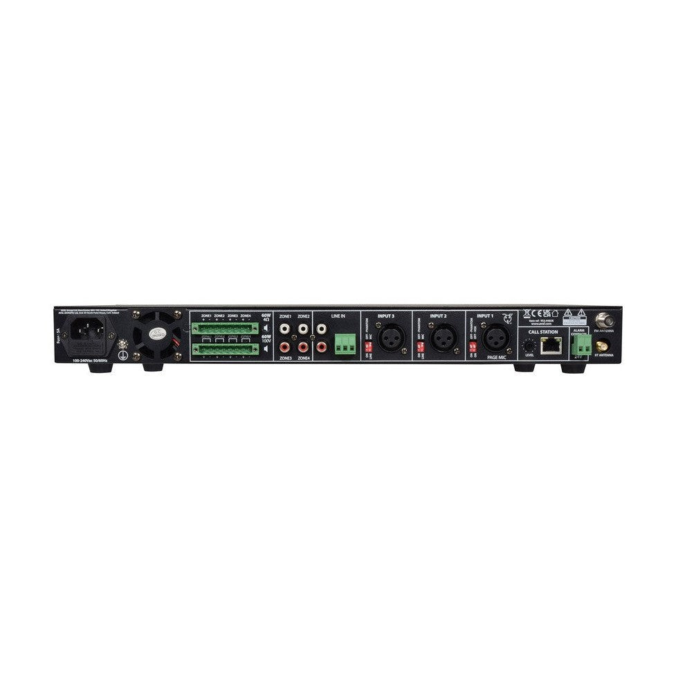 RM4460 Zoning 100V Mixer-amplifier 4 x 60W