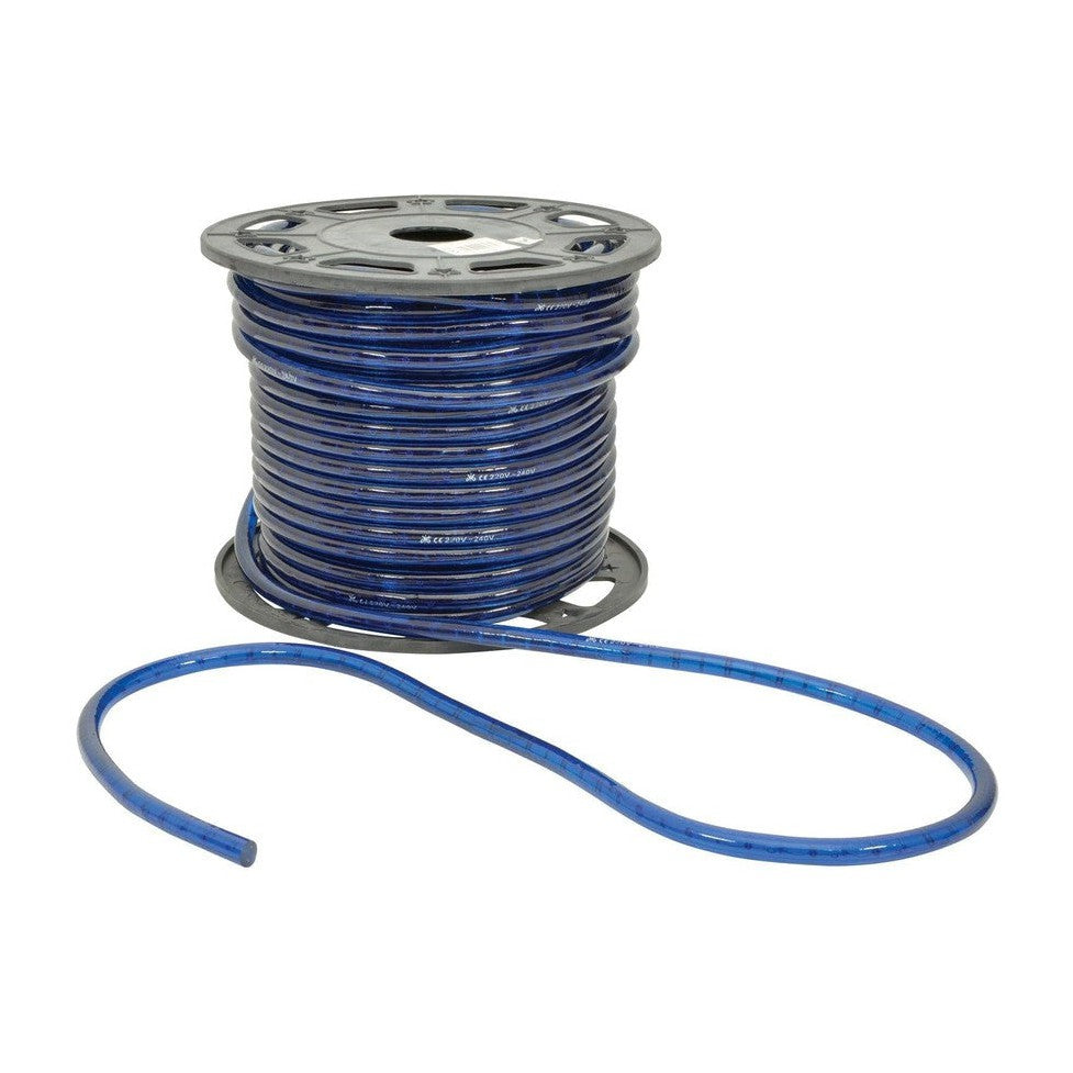 Rope light, 230V, 45m reel, blue - price per m