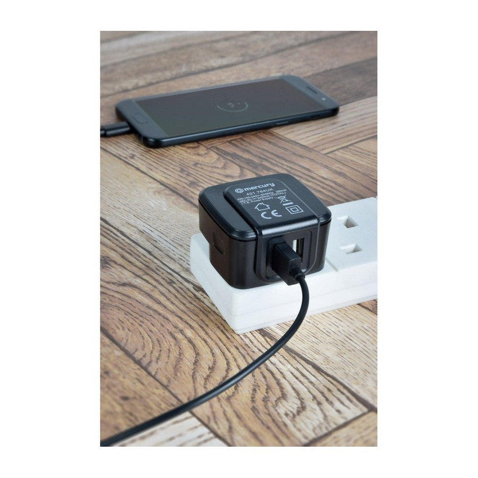Twin USB Mains Charger 2.4A