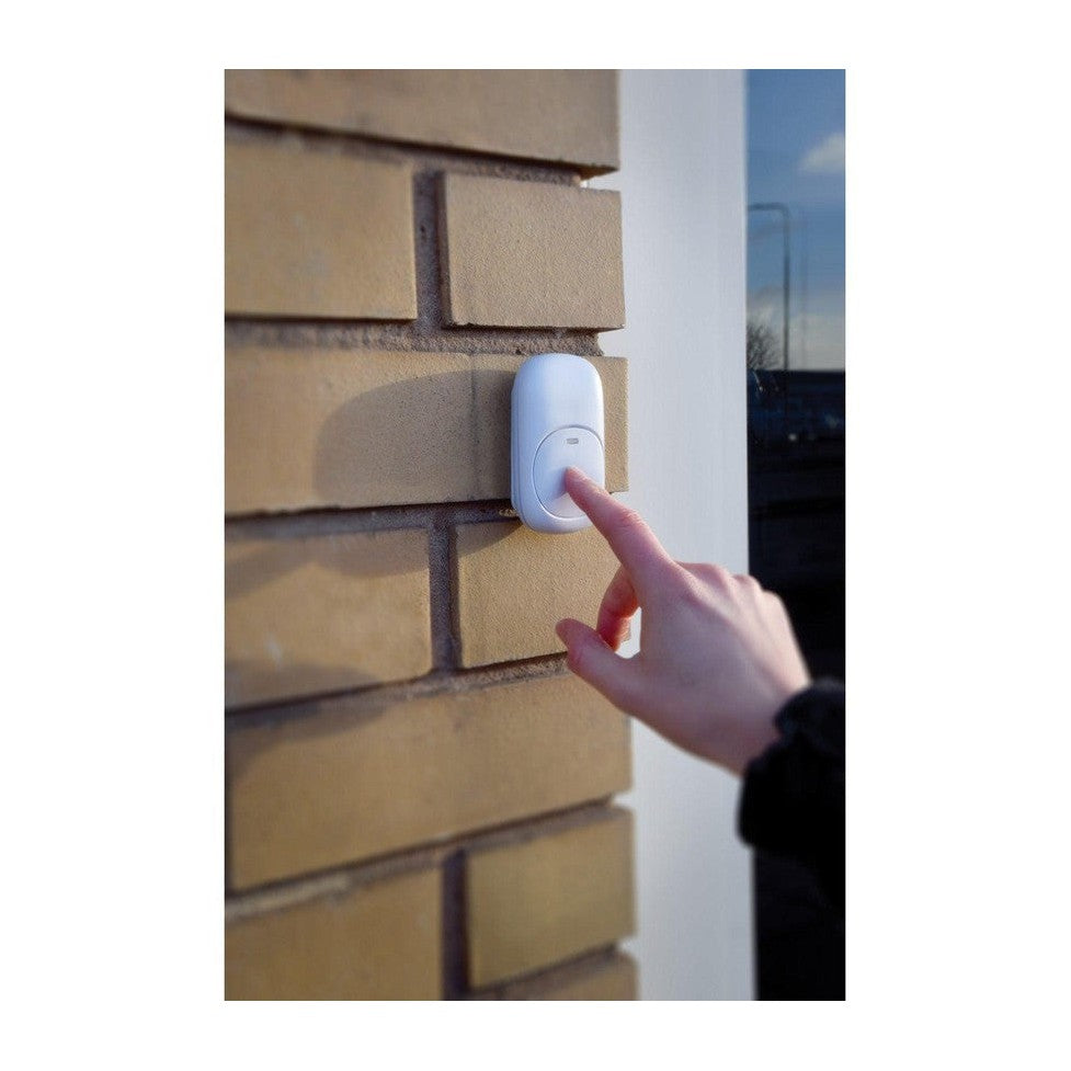 Wireless Plug-in Doorbell with LED Alert White